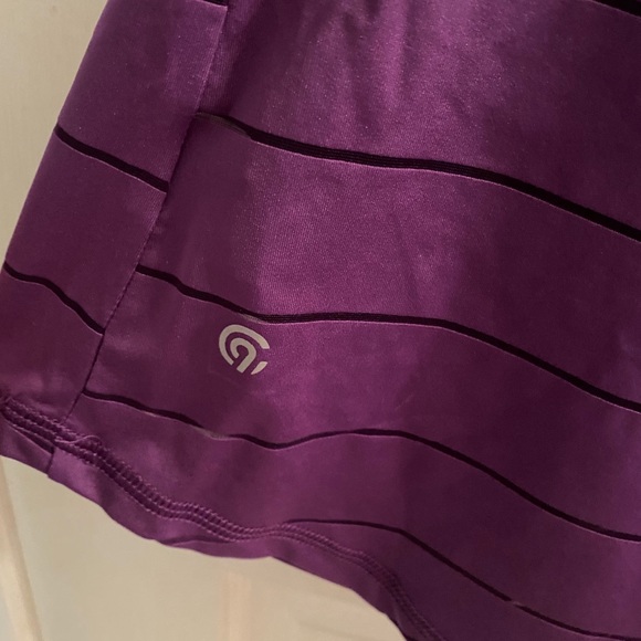 NWT C9 Champion Sheer Stripes Crisscross Back Ruffled Strap Tank Top - Picture 6 of 9